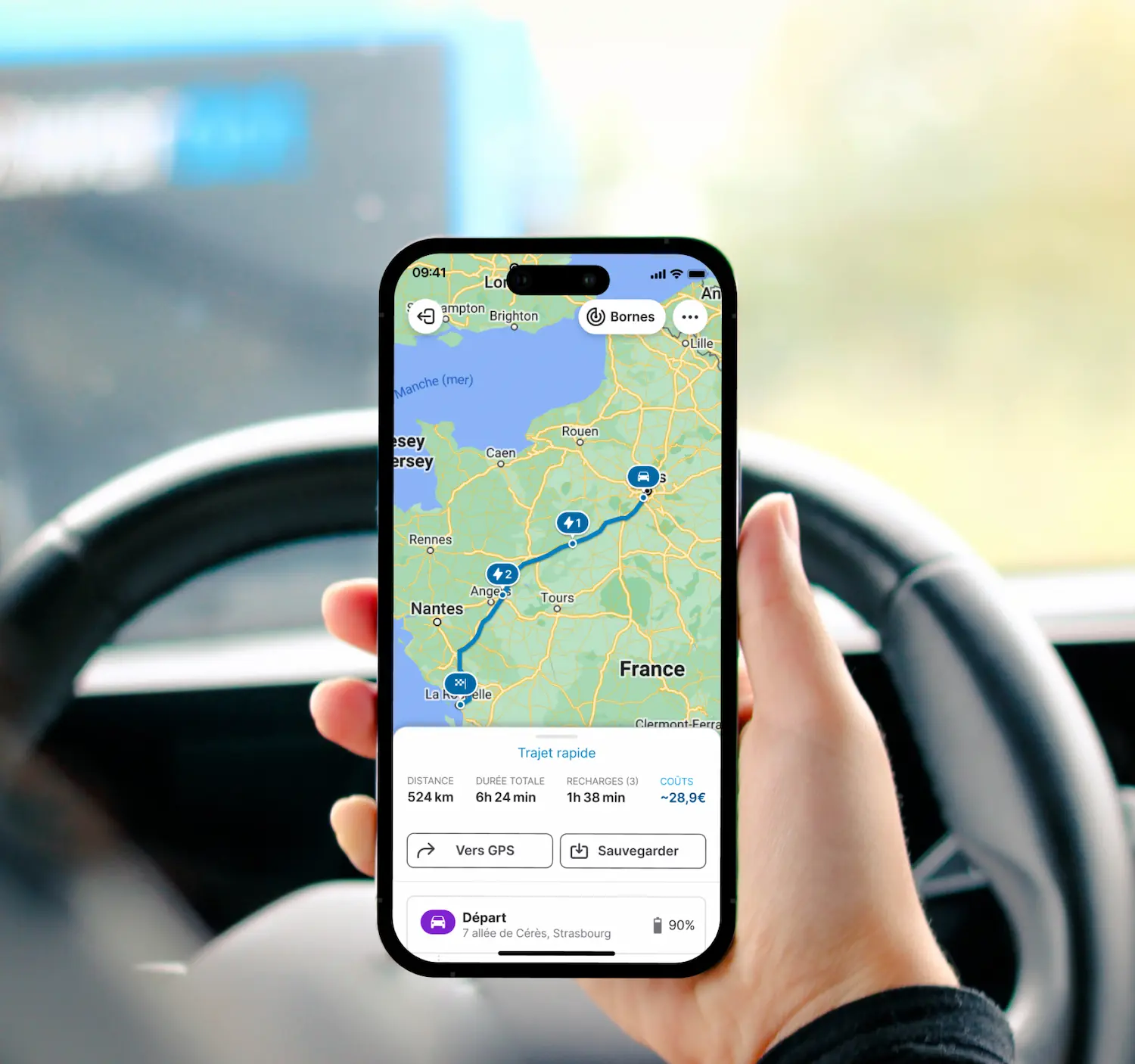 Chargemap : pour planifier des trajets en Europe